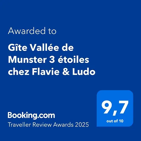 Apartment Vallee De Munster 3 Etoiles Chez Flavie & Ludo Muhlbach-sur-Munster